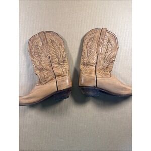 Old West LF1529 Brown Leather Western Cowboy Boots Women's US 9